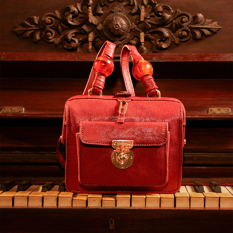 Lafayette 01 Red Leather Sling Bag