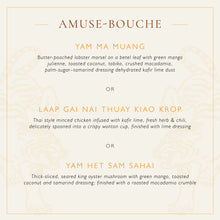 Load image into Gallery viewer, Thai 7-Course dinner with Chef Vina
