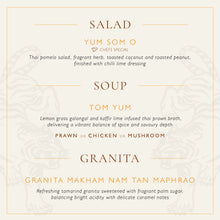 Load image into Gallery viewer, Thai 7-Course dinner with Chef Vina

