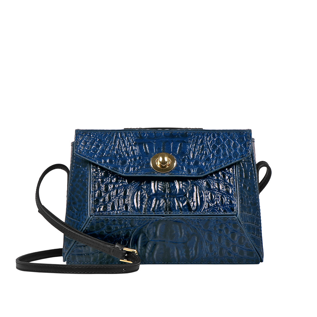 Yakusha 01 Blue Leather Sling Bag