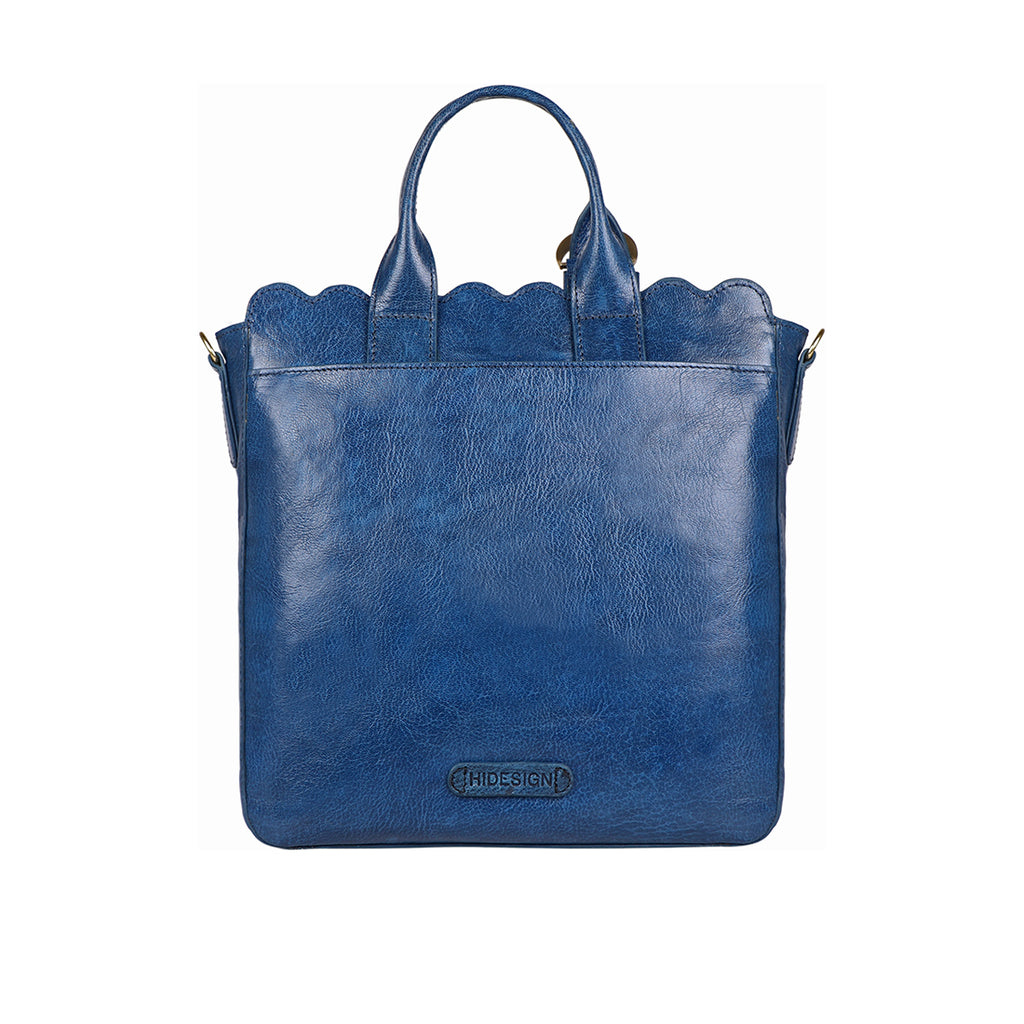 Buy Hidesign Buffy Glazed Blue Textured Medium Handbag For Women At Best  Price @ Tata Cliq