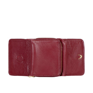 COGNAC TRI-FOLD WALLET