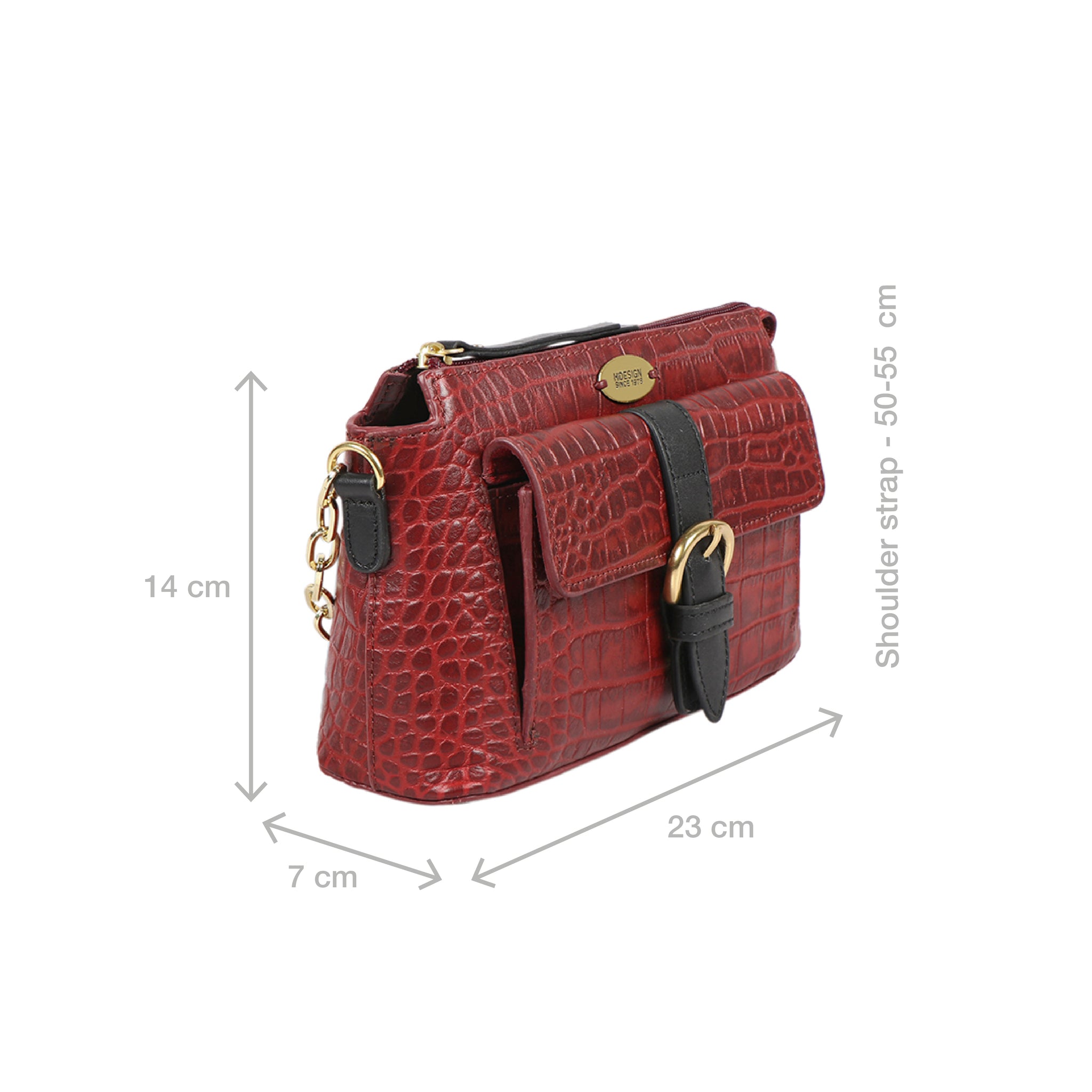 Hidesign best sale red handbag