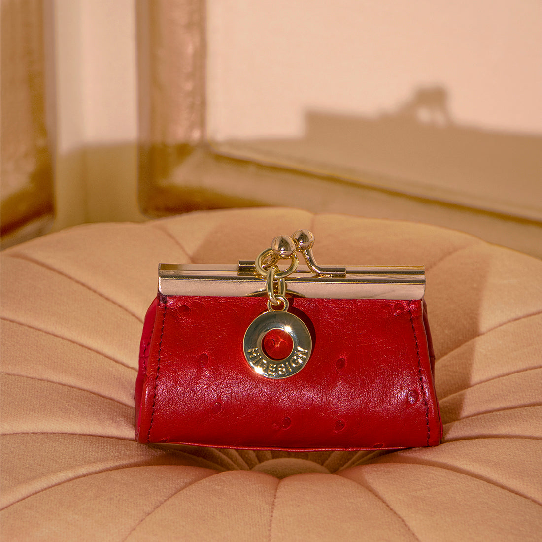Small Metallic Italian Leather Coin Purse with Popper – lusciousscarves