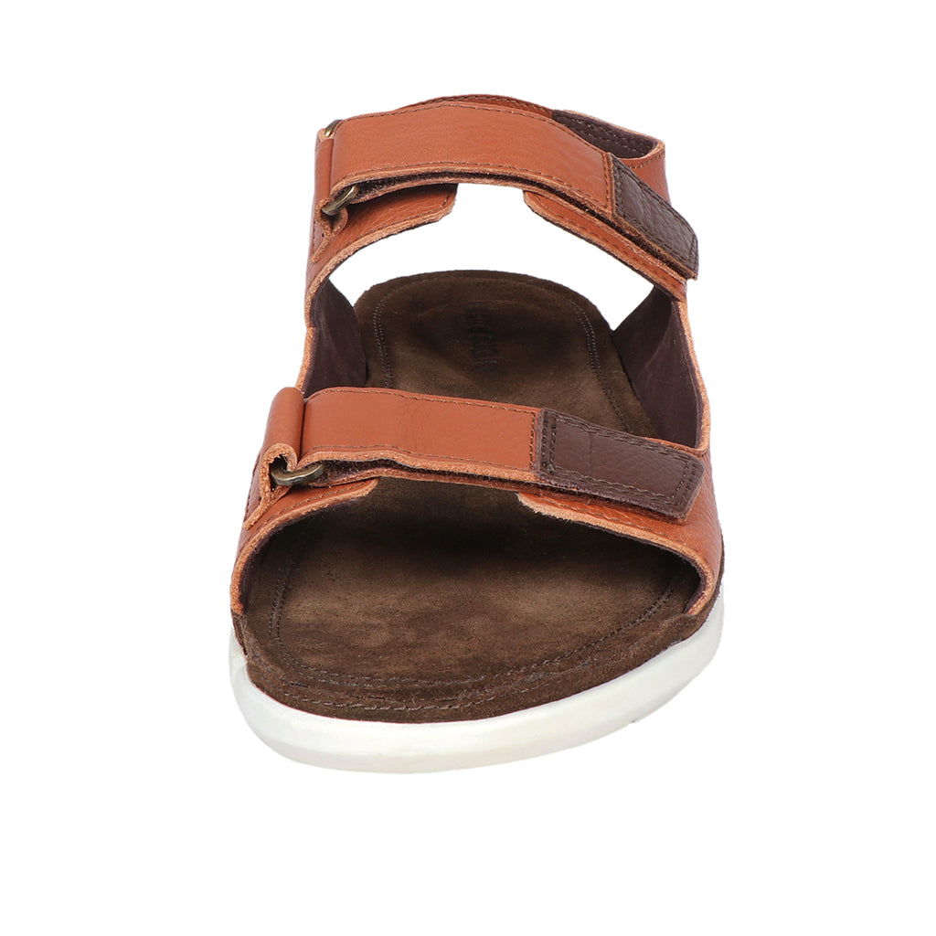 Mens leather best sale strap sandals