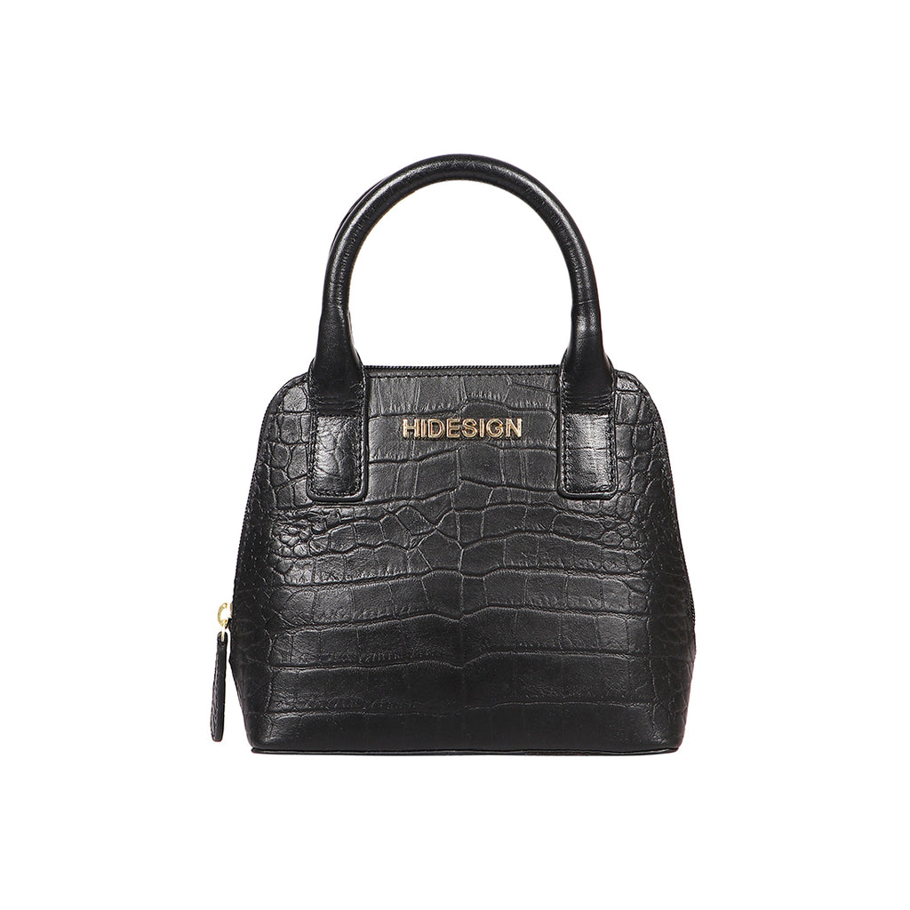 Hidesign Black Trendy Leather Handbags, For Daily Use, Gender: Women