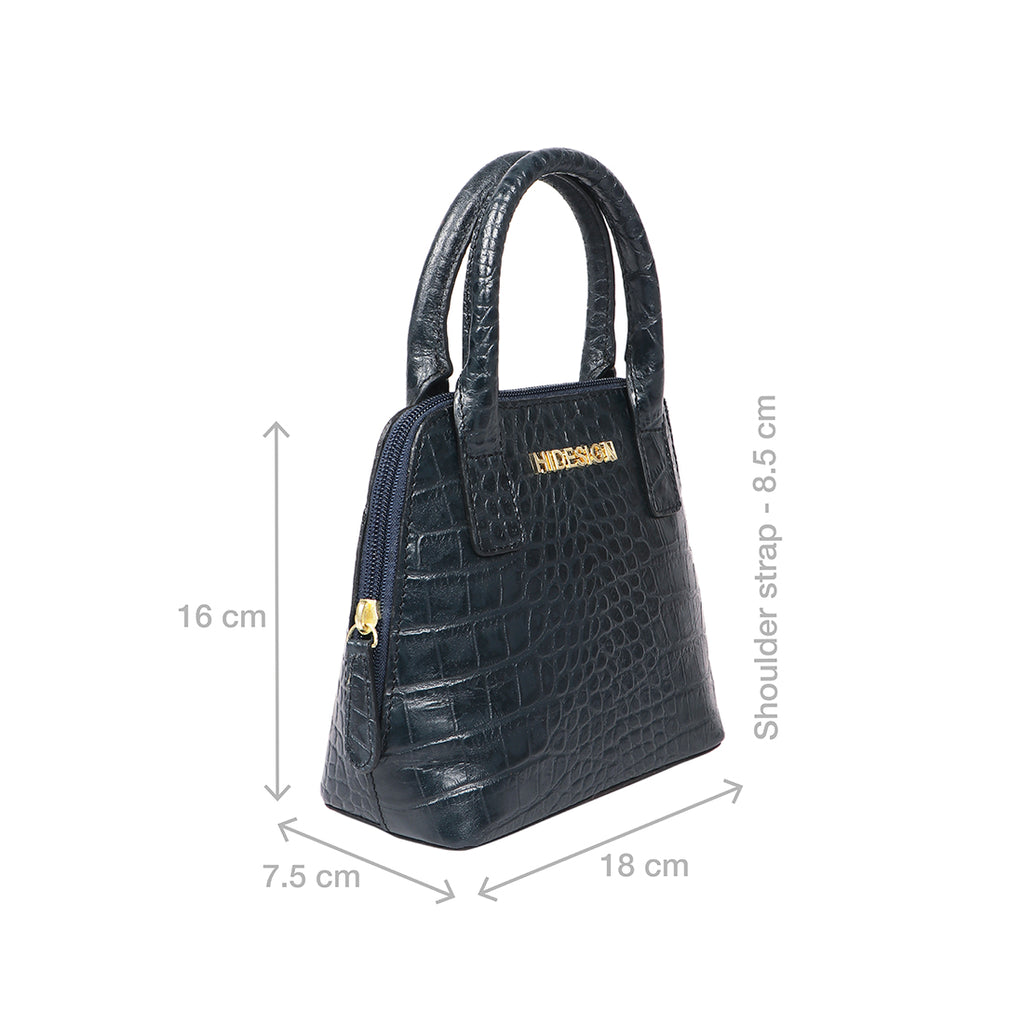 Burberry Black Embossed Leather Orchard Bowler Bag
