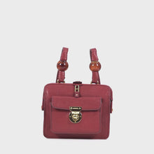 Load and play video in Gallery viewer, Lafayette 01 Red Leather Sling Bag
