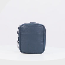 Load and play video in Gallery viewer, Bonaparte 01 Blue Leather Crossbody
