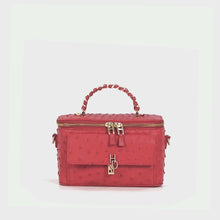 Load and play video in Gallery viewer, Terra 03 Red Leather Crossbody
