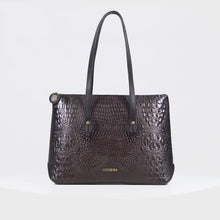 Load and play video in Gallery viewer, Galaxy 03 Brown Leather Tote Bag
