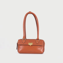 Load and play video in Gallery viewer, Rodos 02 Orange Leather Tote Bag
