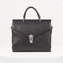 Load and play video in Gallery viewer, Kowloon 01 Black Leather Saddle Bag
