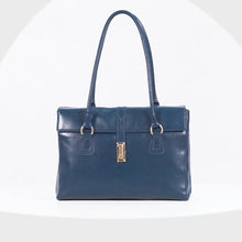 Load and play video in Gallery viewer, Elysee 03 Blue Leather Tote Bag
