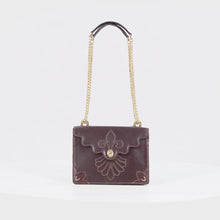Load and play video in Gallery viewer, Comtesse 01 Purple Leather Shoulder Bag
