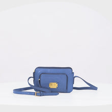 Load and play video in Gallery viewer, Flourish - W4 Blue Leather Sling Wallet
