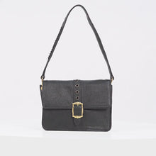 Load and play video in Gallery viewer, Lafayette 02 Black Leather Shoulder Bag
