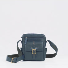 Load and play video in Gallery viewer, Big Sur 01 Blue Leather Crossbody

