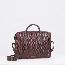Load and play video in Gallery viewer, Castor 02 Tan Leather Briefcase
