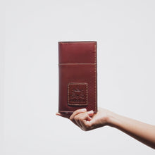 Load and play video in Gallery viewer, Bonaparte W3 Brown Leather Passport Holder
