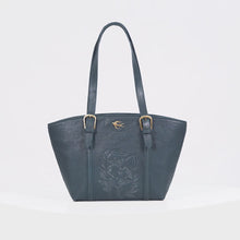 Load and play video in Gallery viewer, Montmartre 02 Blue Leather Tote Bag
