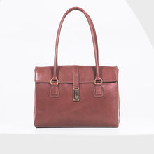 Load and play video in Gallery viewer, Elysee 03 Brown Leather Tote Bag
