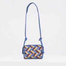 Load and play video in Gallery viewer, Woodstock 01 Blue Leather Crossbody

