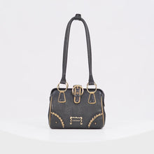 Load and play video in Gallery viewer, Spirit 02 Black Leather Shoulder Bag
