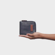 Load and play video in Gallery viewer, Hydor W1 Blue Leather Bi Fold Wallet
