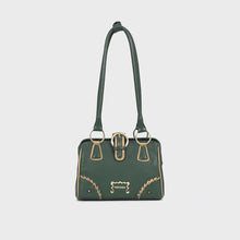 Load and play video in Gallery viewer, Spirit 02 Green Leather Shoulder Bag
