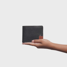 Load and play video in Gallery viewer, Hydor W3 Black Leather Bi Fold Wallet
