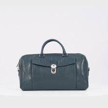 Load and play video in Gallery viewer, Viscounti 03 Blue Leather Duffle Bag
