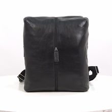 Load and play video in Gallery viewer, Mj 01 Black Leather  Backpack
