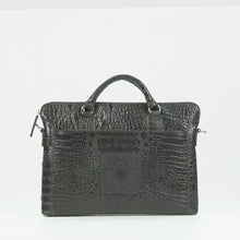 Load and play video in Gallery viewer, Carnegie 01 Green Leather Laptop Bag
