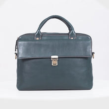 Load and play video in Gallery viewer, Bonaparte 02 Blue Leather Briefcase
