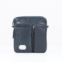 Load and play video in Gallery viewer, Okavango 01 Blue Leather Crossbody
