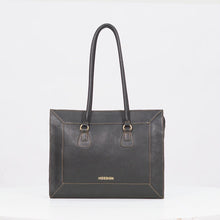 Load and play video in Gallery viewer, Hydor 02 Black Leather Tote Bag
