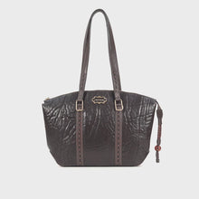 Load and play video in Gallery viewer, Normandie 01 Brown Leather Tote Bag
