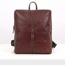 Load and play video in Gallery viewer, Mj 01 Tan Leather  Backpack
