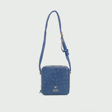 Load and play video in Gallery viewer, Terra 02 Blue Leather Shoulder Bag
