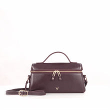 Load and play video in Gallery viewer, Rodos 01 Purple  Leather Shoulder Bag
