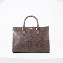 Load and play video in Gallery viewer, Kester Brown Leather Laptop Bag
