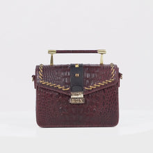 Load and play video in Gallery viewer, Spirit 01 Red Leather Sling Bag
