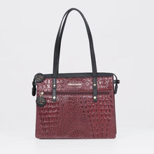 Load and play video in Gallery viewer, Galaxy 02 Red Leather Tote Bag
