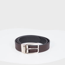 Load and play video in Gallery viewer, Pique Aldo Men's Brown Reversible Leather Belt
