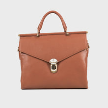 Load and play video in Gallery viewer, Kowloon 01 Orange Leather Saddle Bag
