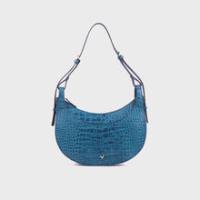 Load and play video in Gallery viewer, Dinah 01 Blue Leather Shoulder Bag
