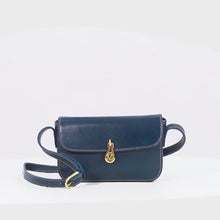 Load and play video in Gallery viewer, Elysee 01 Blue Leather Shoulder Bag
