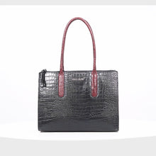 Load and play video in Gallery viewer, Casino 03 Black Leather Tote Bag
