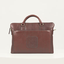 Load and play video in Gallery viewer, Carnegie 01 Tan Leather Laptop Bag
